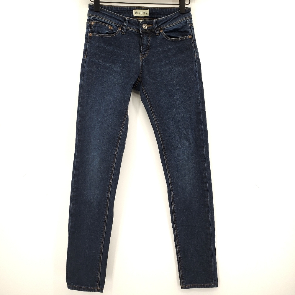 Roxy Skinny Dark Wash Denim Jeans Size 24